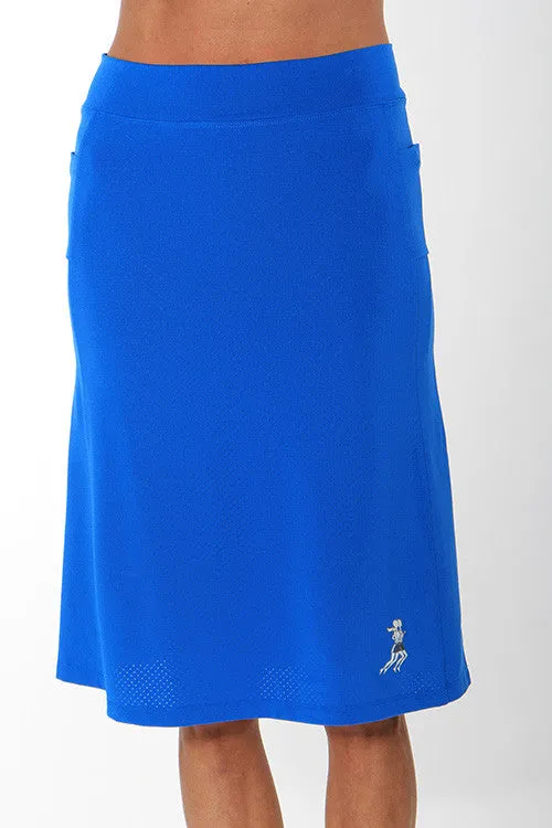 Cobalt Blue Spirit Athletic Skirt Chill Feel Modern Design