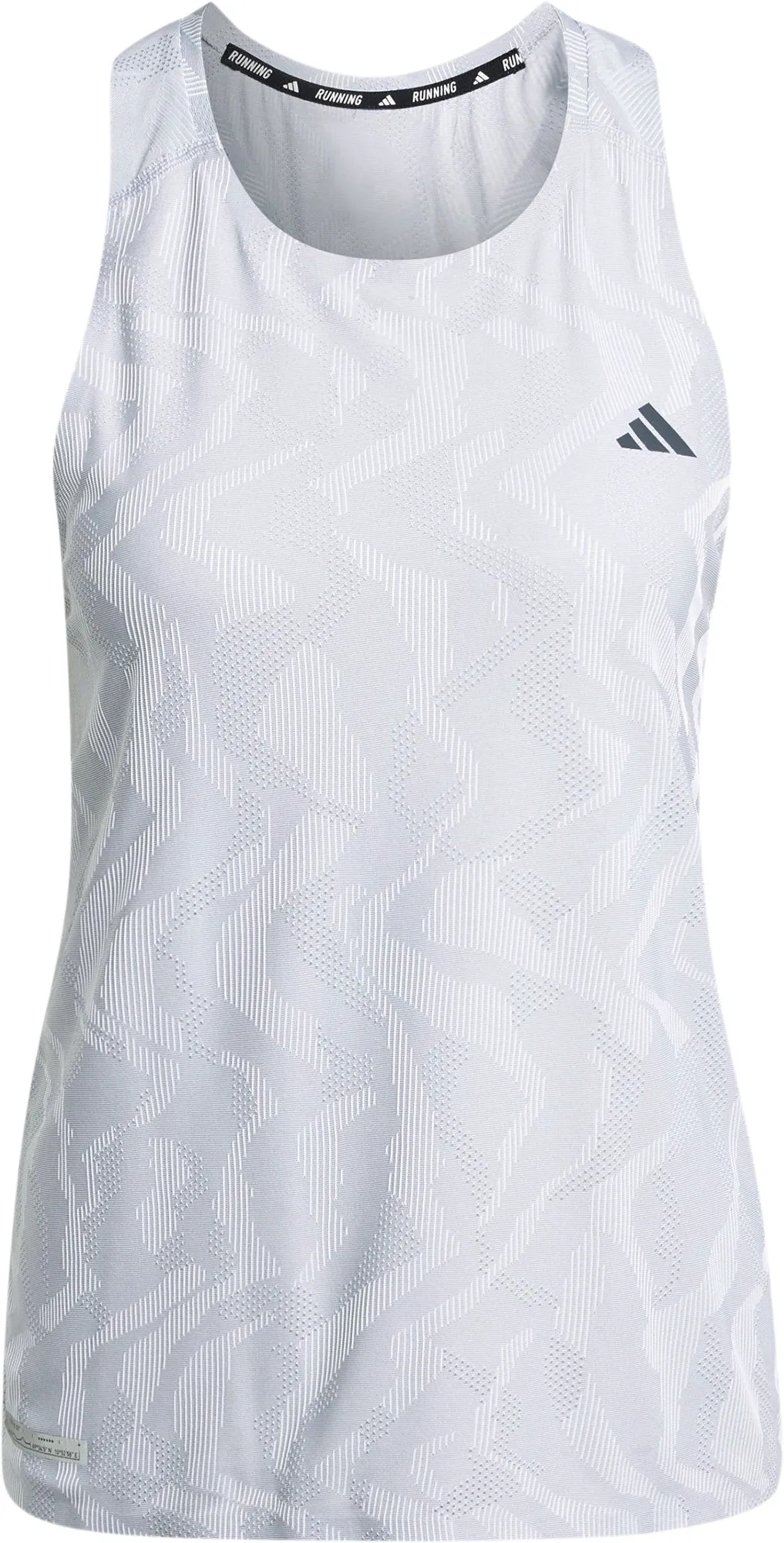 Arctic - proof Built In Support adidas Ultimate AIRCHILL Engineered Womens Running Vest Tank Top - Grey