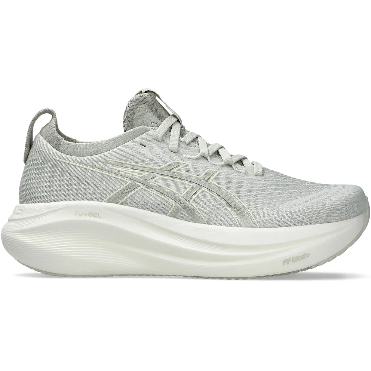 Women's Gel-Nimbus 27 Running Shoes Lake Grey / White Sage Rebound Energy Frame
