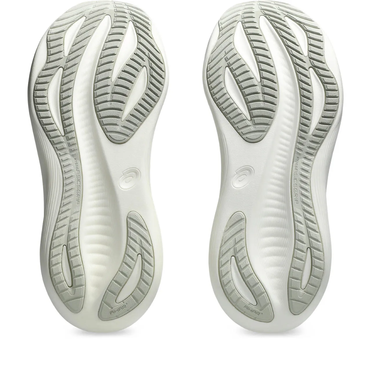 Women's Gel-Nimbus 27 Running Shoes Lake Grey / White Sage logo - branded running gear