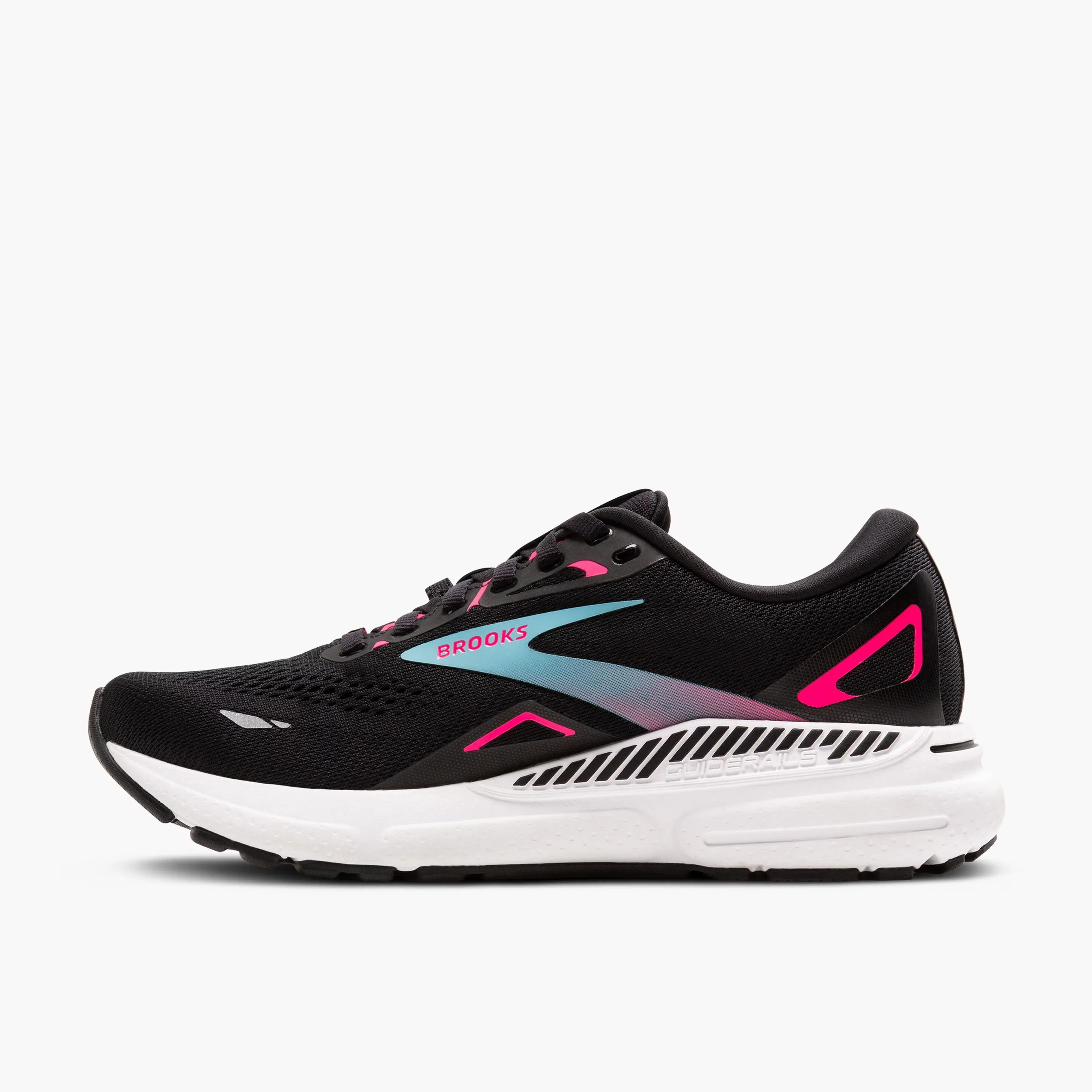 Multi Density Sole Anti - UV Brooks Women's Adrenaline GTS 23 GORE-TEX Running Shoes Black / Knockout Pink / Aqua