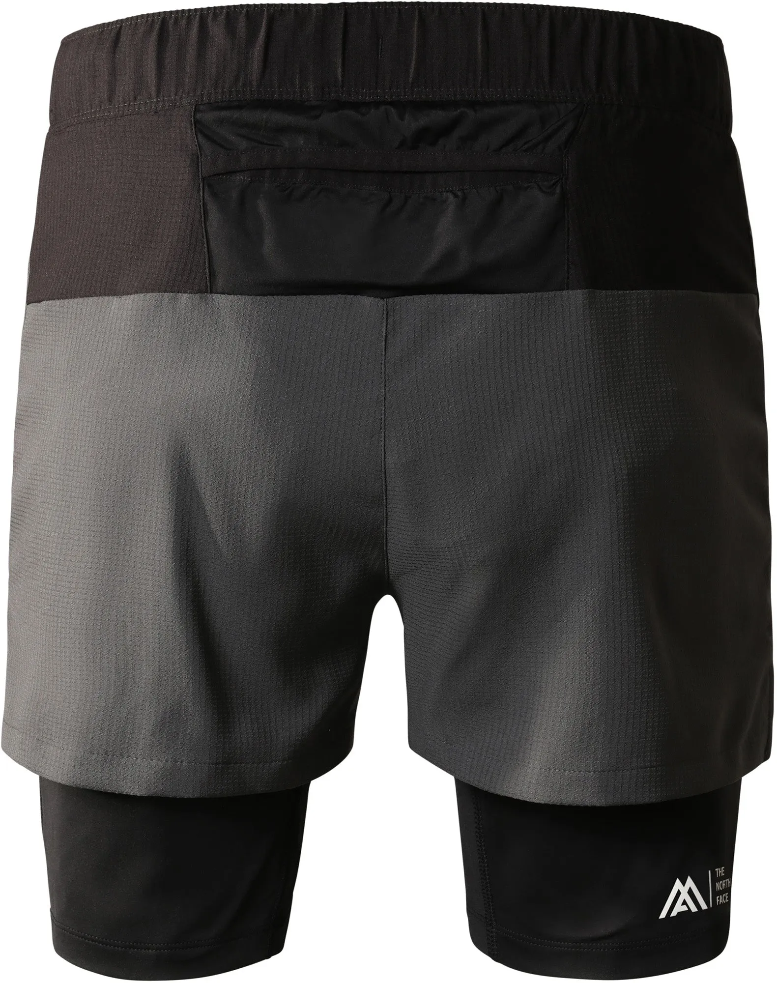 GussetDesign The North Face Lab Dual 2 In 1 Mens Running Shorts - Grey