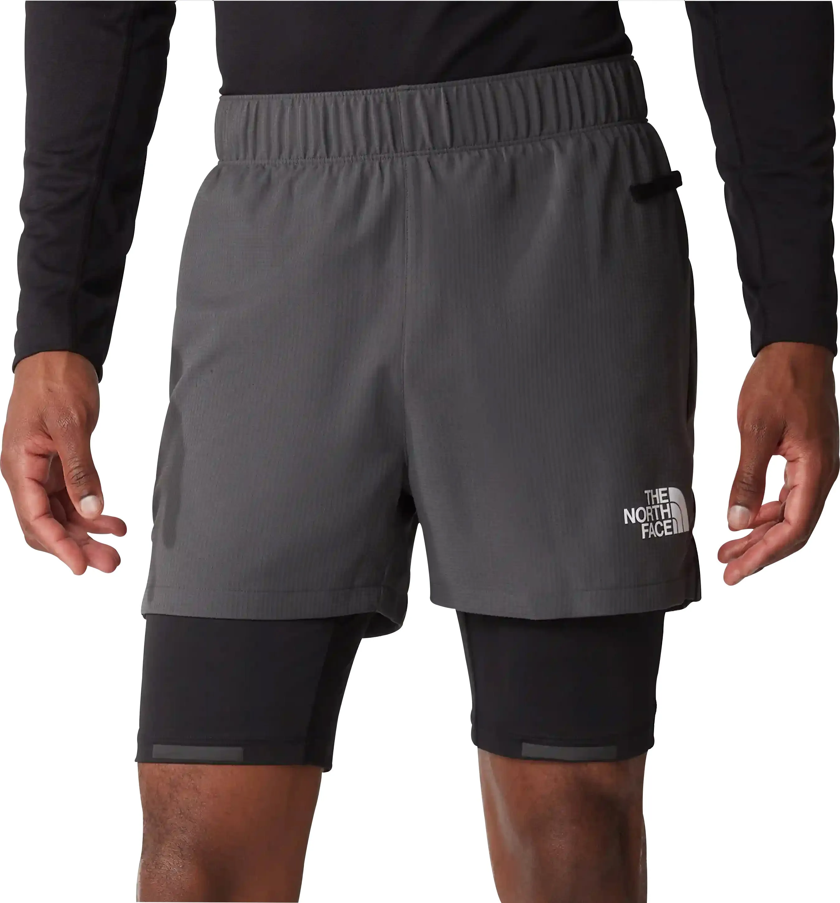 The North Face Lab Dual 2 In 1 Mens Running Shorts - Grey Quick Action