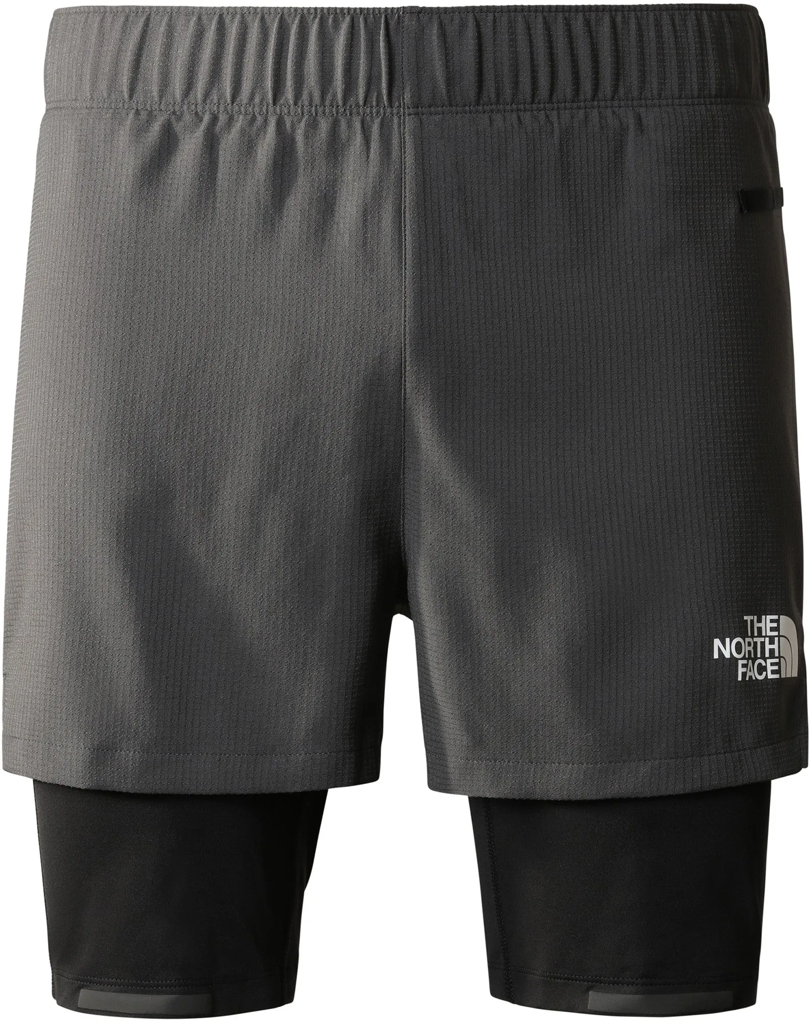 The North Face Lab Dual 2 In 1 Mens Running Shorts - Grey Easy Fit Wear Quick Layering