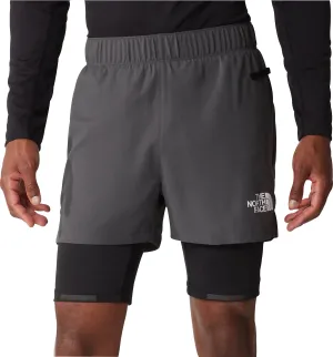 The North Face Lab Dual 2 In 1 Mens Running Shorts - Grey Quick Action