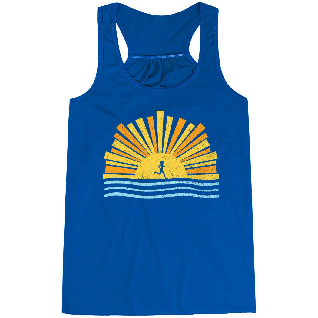 High End High precision Flowy Racerback Tank Top - Here Comes The Sun