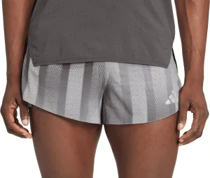 Ripstop Material Cap adidas Adizero Pro 3 Inch Mens Running Shorts - Grey