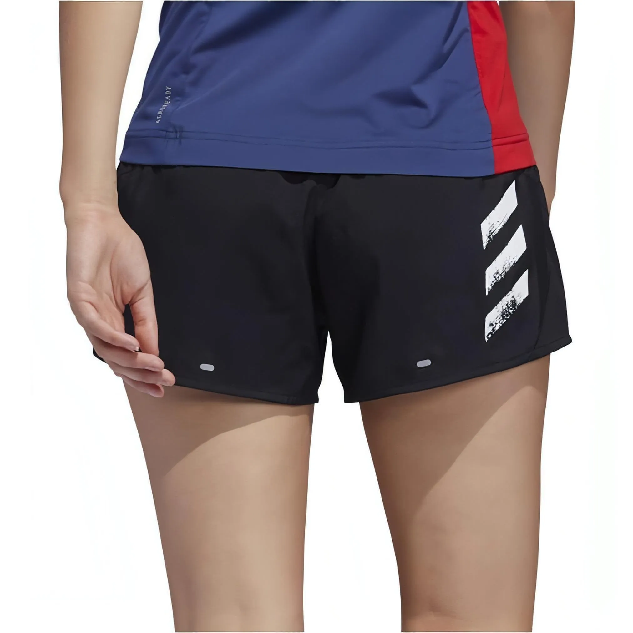 adidas Run It 3 Inch Womens Running Shorts - Black Summer Mood Bonded Seam Technology