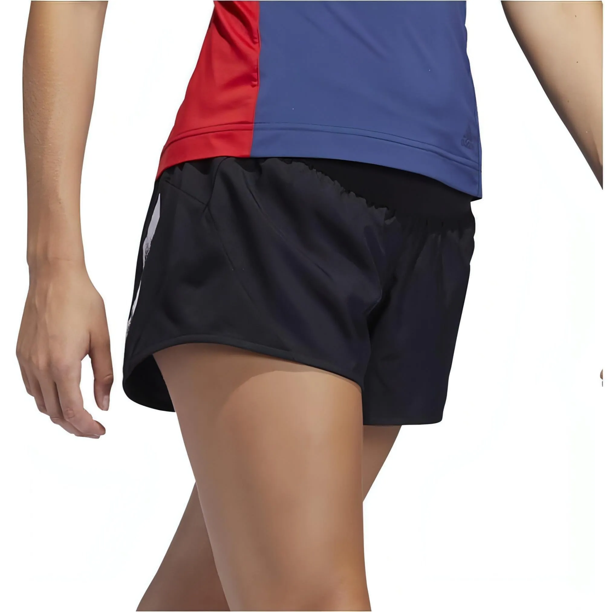 Motion Flex Fit Sleek Comfort adidas Run It 4 Inch Womens Running Shorts - Black