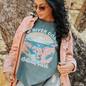 New River Gorge National Park Tee comfortable option Flexible Collar