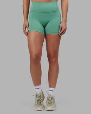 Slim and Comfortable Wear Neutral Mood Abs Fusion High-Rise 4" Short Pockets - Matcha Green