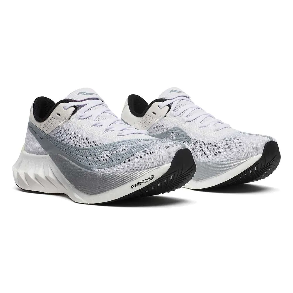 recovery - aid Women's Endorphin Pro 4 Running Shoe - White/Silver - Regular (B)