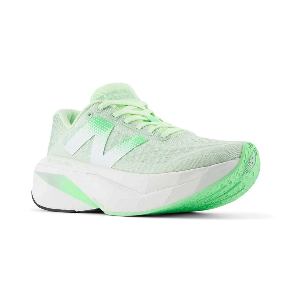 Dynamic Flex Tech 5K running shoes Women's FuelCell SuperComp Trainer v3 Running Shoe - Melon Water/Clay Ash - Regular (B)