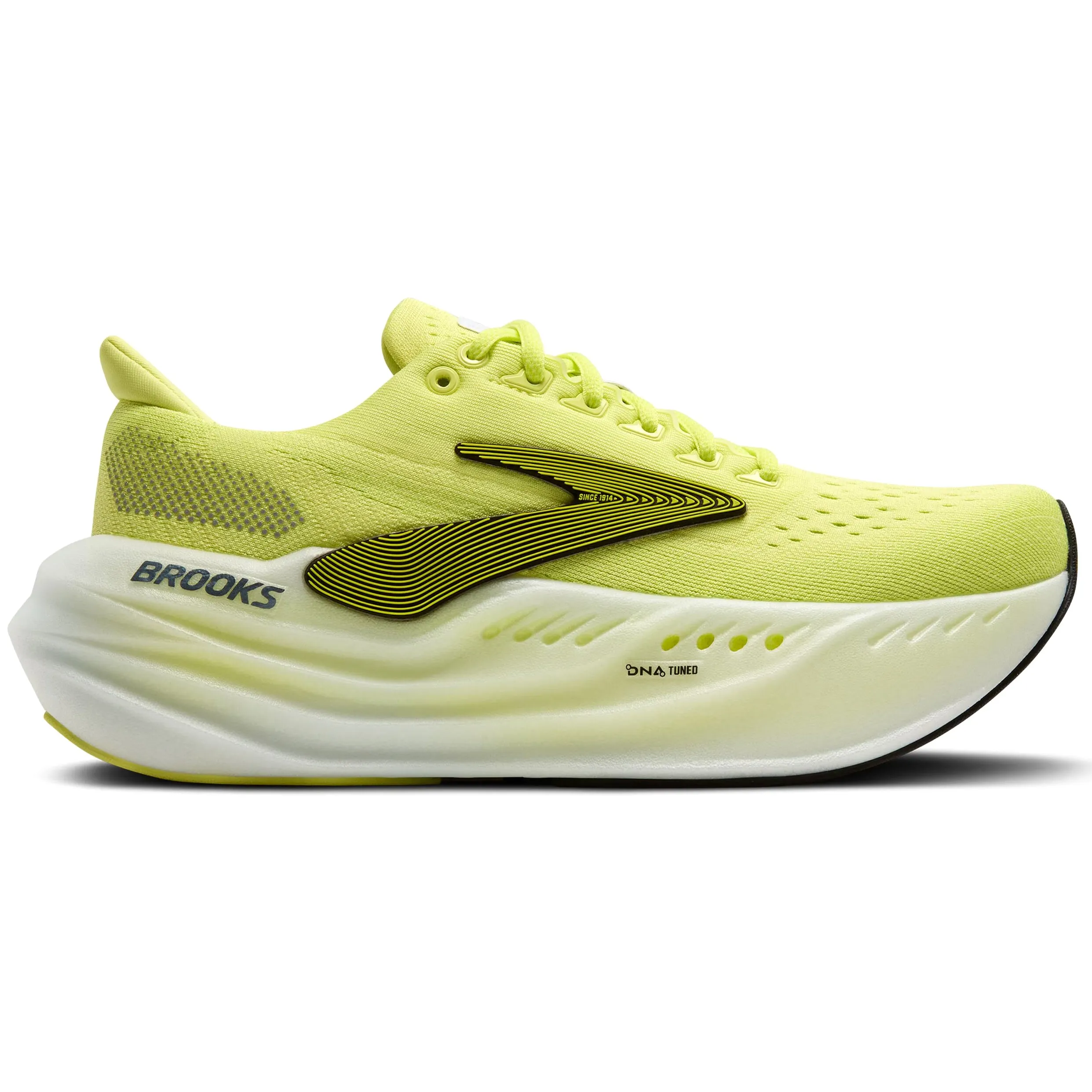 Anti - roll Women's Glycerin Max Running Shoes Sunny Lime / Black / White