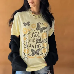 Let Your Soul Shine Tee Breathable Material