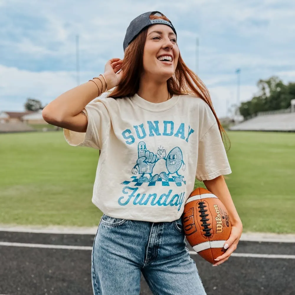 Sunday Funday Tee Relax Style Trend Simple Layer