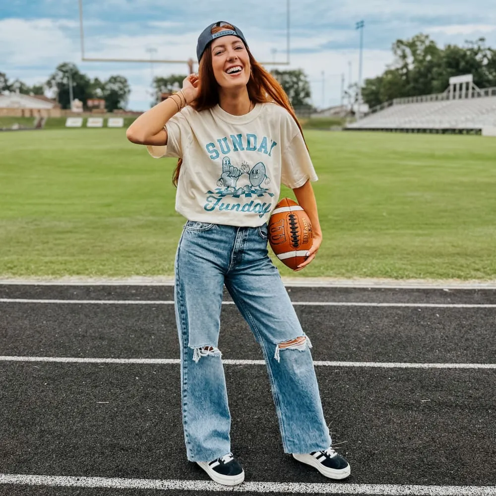 Durable Knit Structure Classic Fit Sunday Funday Tee